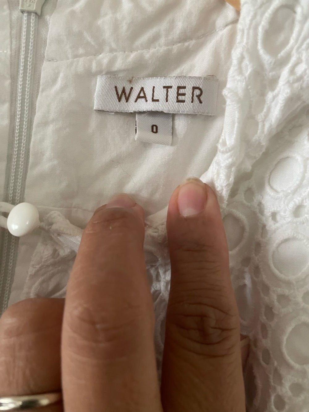 Women’s eyelet mini dress - Picture 3 of 3